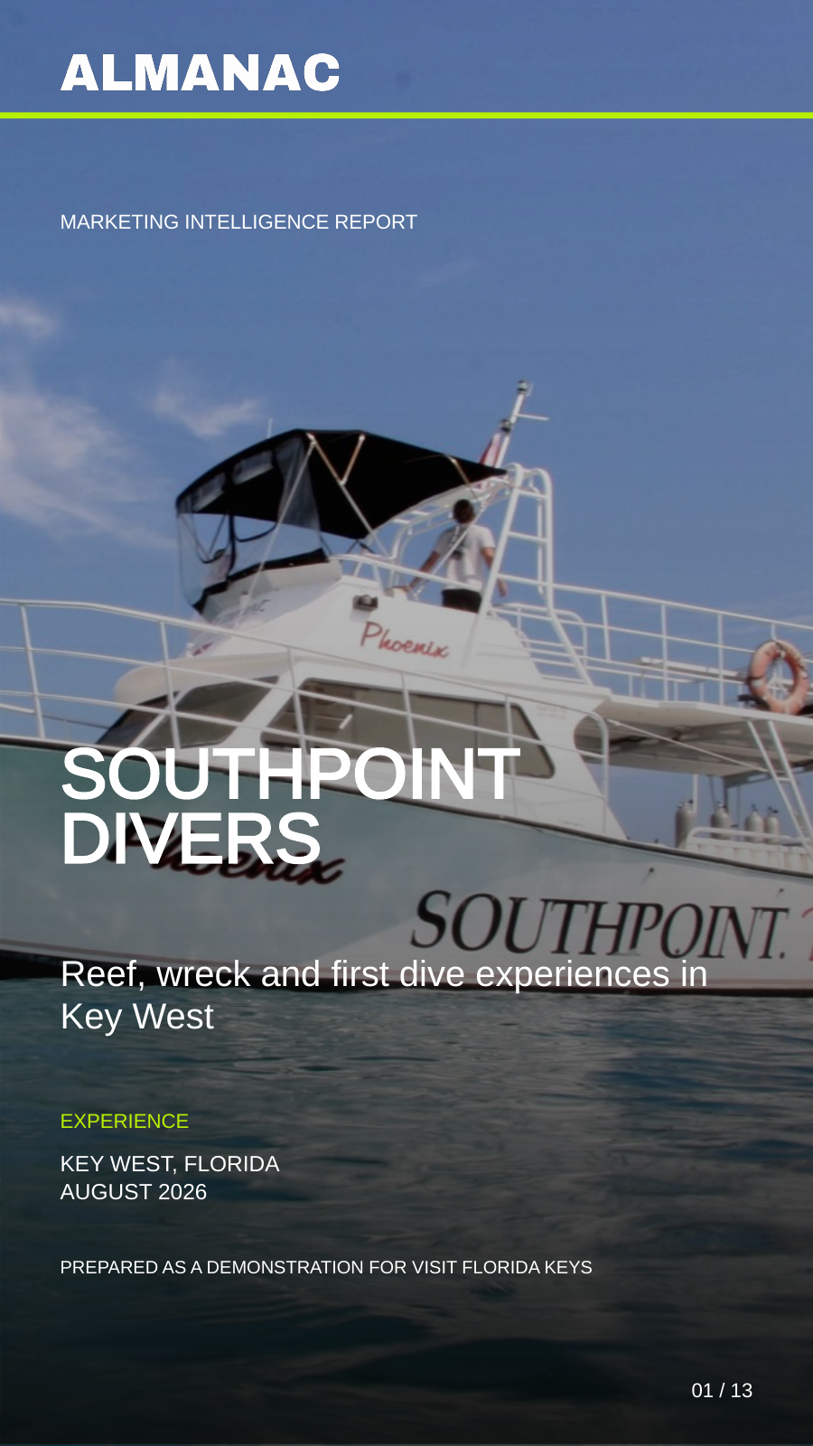 Mobile Southpoint Divers report cover